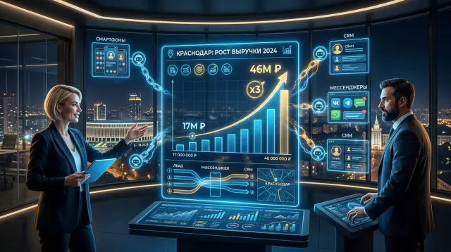ИИ и CRM в агентстве недвижимости: как выручка выросла с 17 до 46 миллионов рублей за 6 месяцев без рекламы
