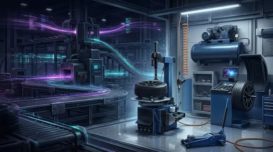 Оборудование для шиномонтажа 2026: комплект, цены, выбор станков и компрессора